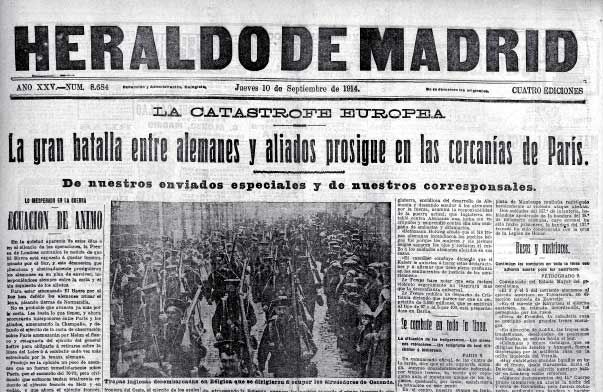 Consecuencias de la primera guerra mundial en España